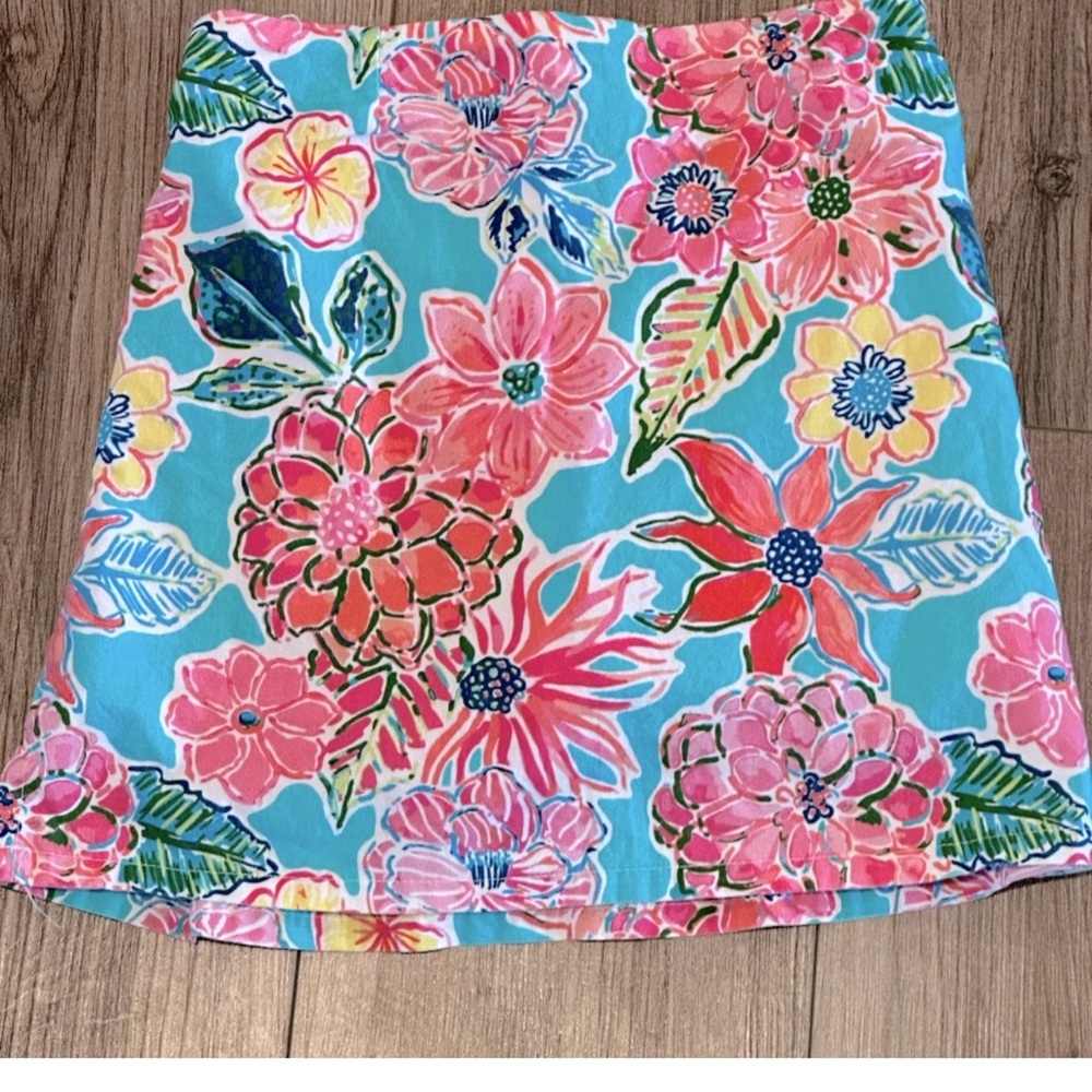 J. Bailey Pink Floral Skort Girls- Size 5